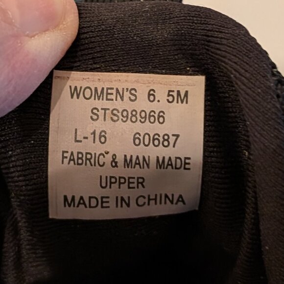 Sperry 7 SEAS Boat Shoes BLACK Size 6.5M - Picture 7 of 8